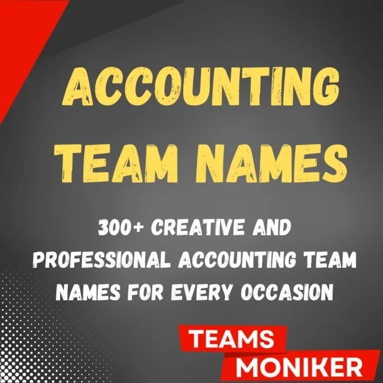 Accounting Team Names