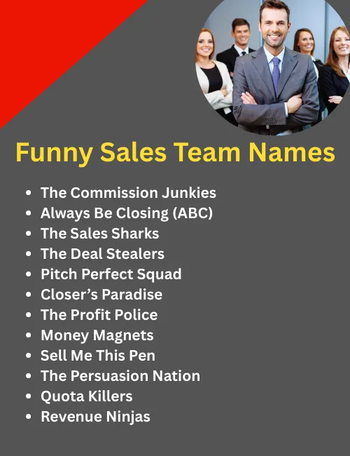 Funny Sales Team Names