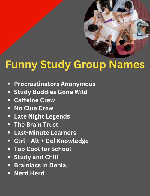 funny study group names