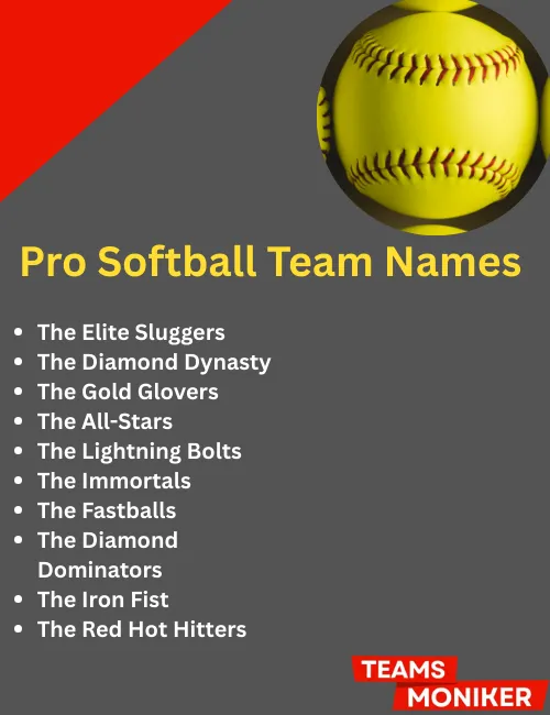 pro softball team names