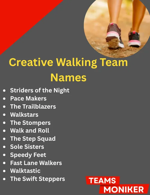 creative walking team names