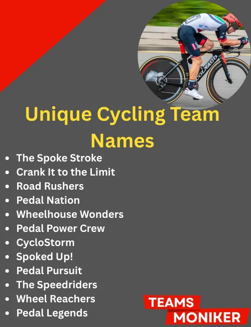 unique cycling team names