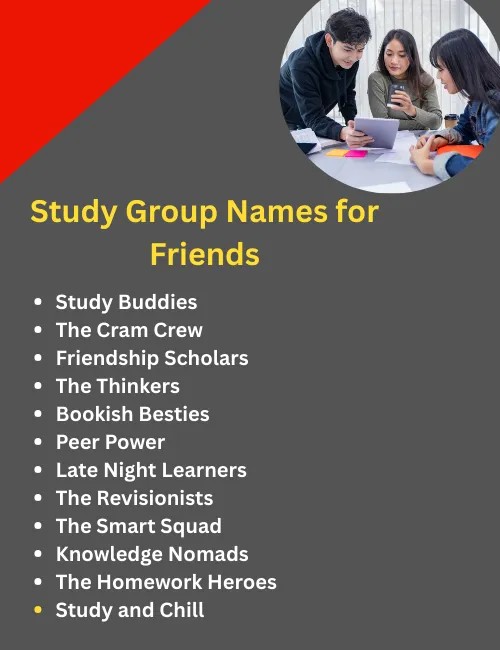 Study Group Names for Friends