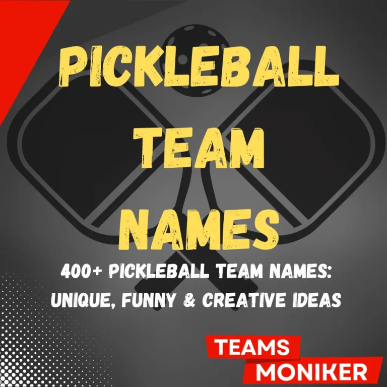 Pickleball Team Names