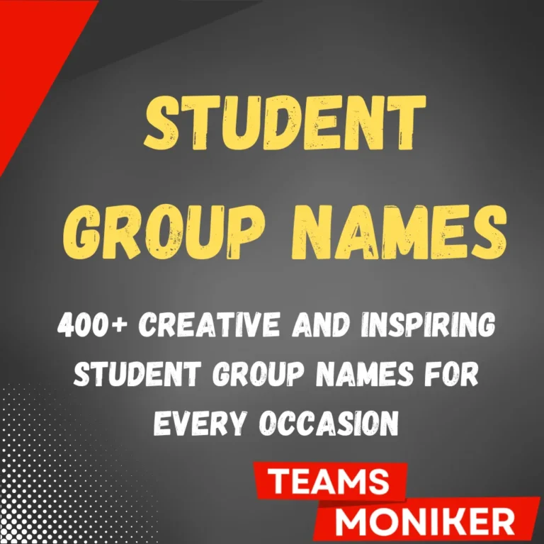 Student Group Names