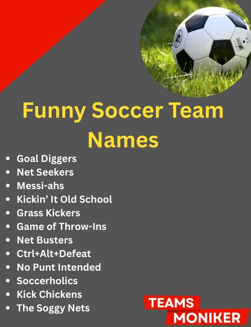 funny soccer team names