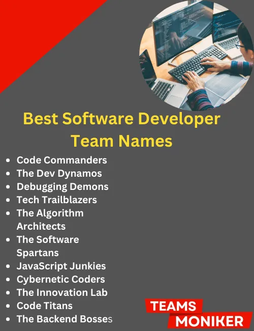 best software developer team names