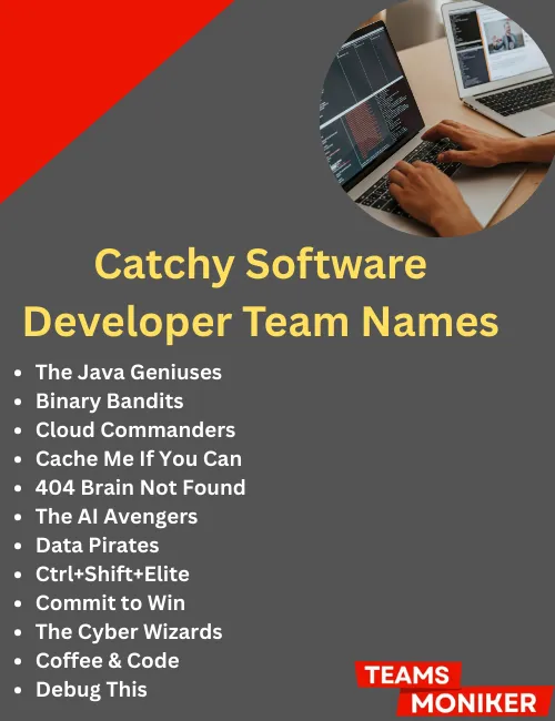 catchy software developer team names