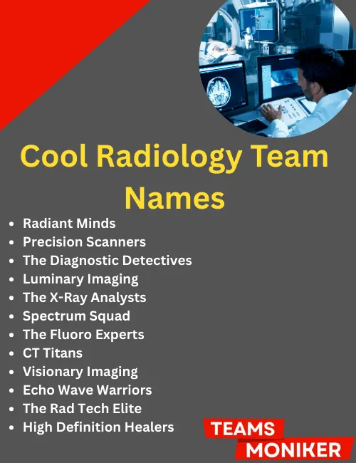 cool radiology team names
