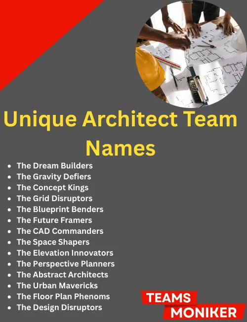 unique architect team names