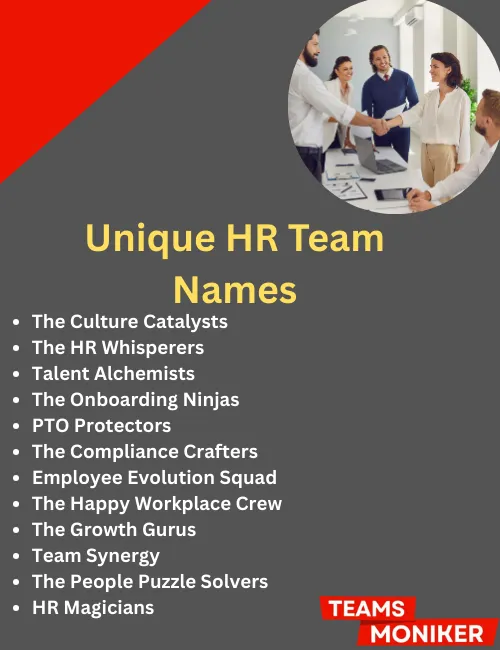 unique HR team names