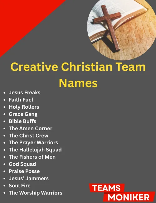 creative christian team names