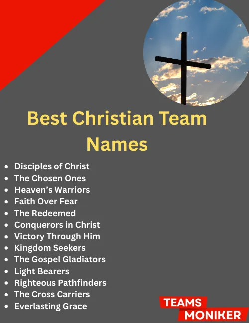 best christian team names
