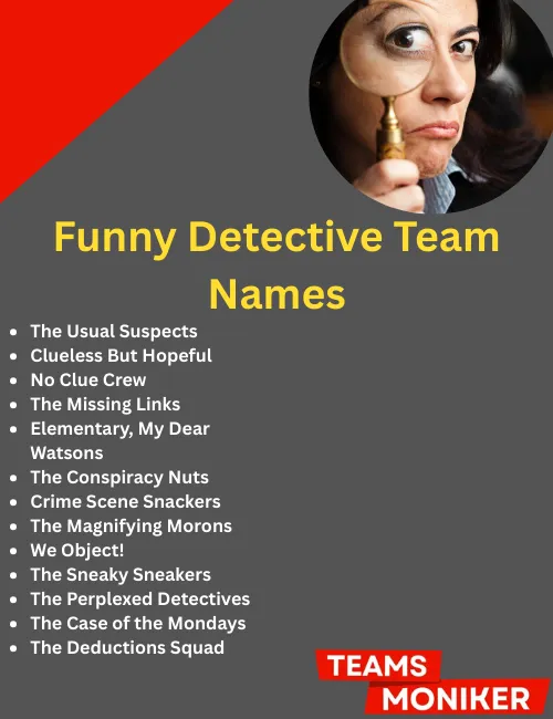 funny detective team names