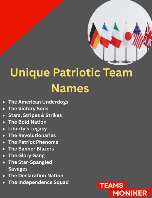 unique patriotic team names