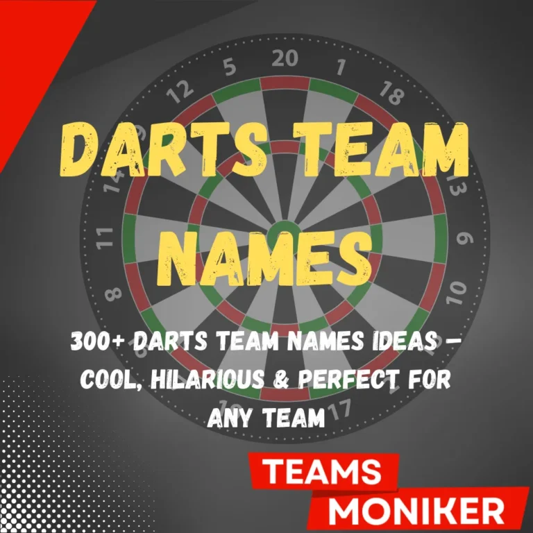 Darts Team Names