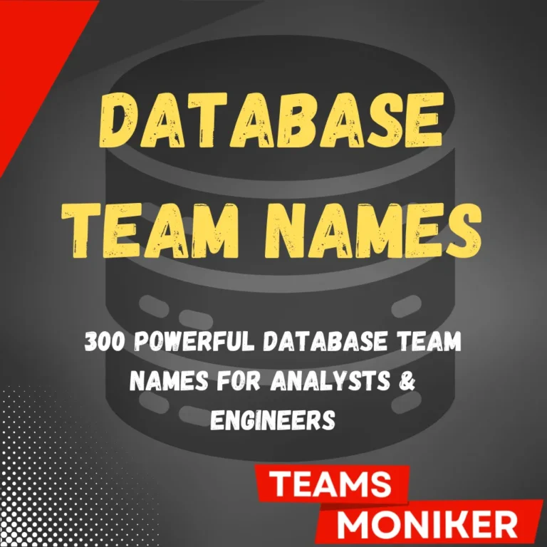Database Team Names