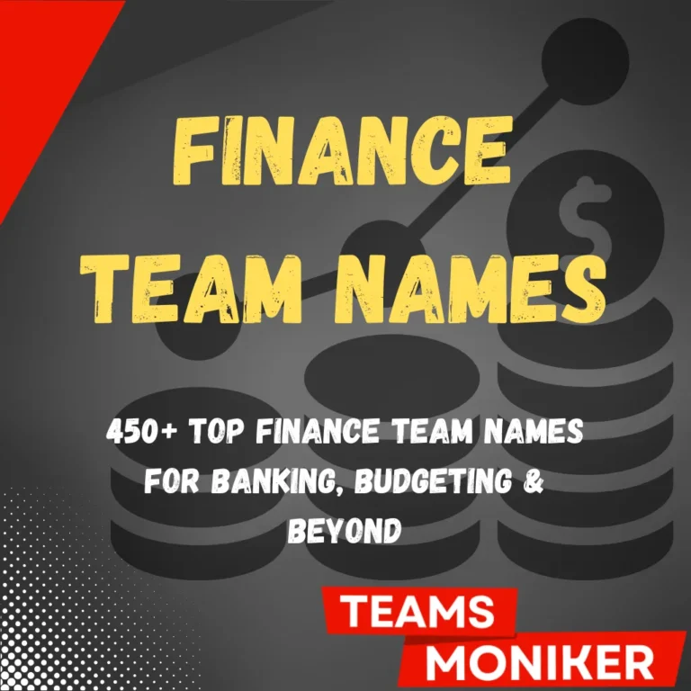 Finance Team Names