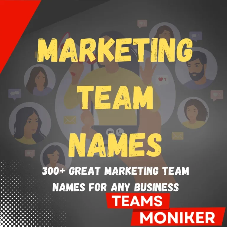 Marketing Team Names
