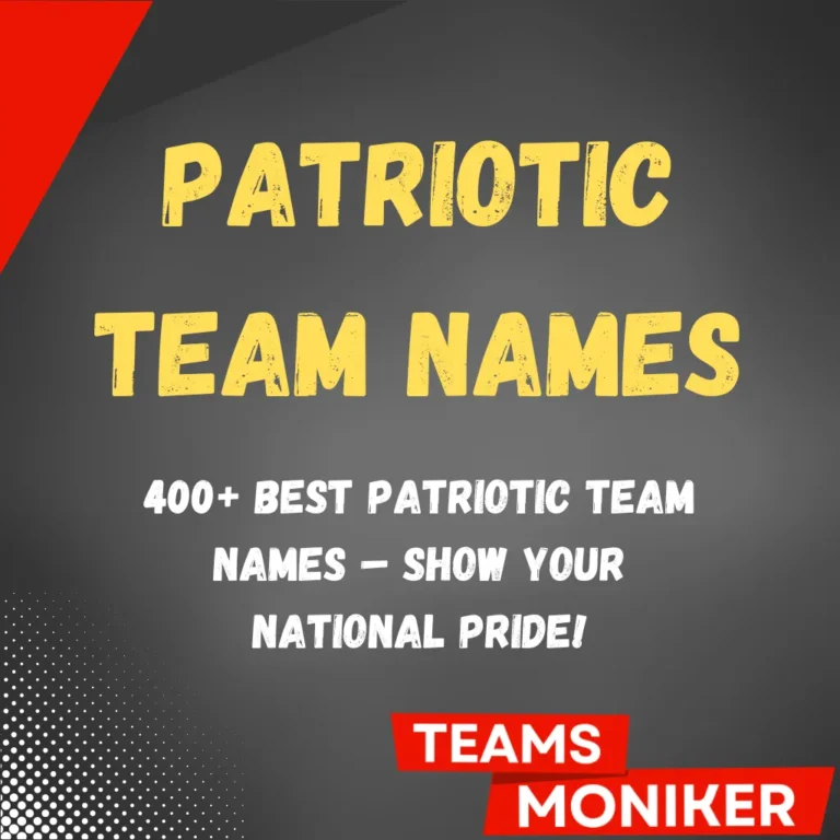 Patriotic Team Names