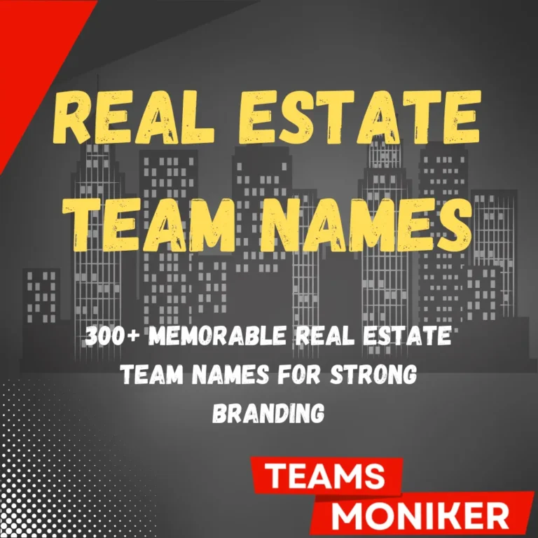 Real Estate Team Names