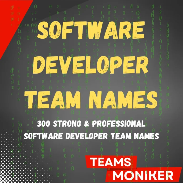 Software Developer Team Names