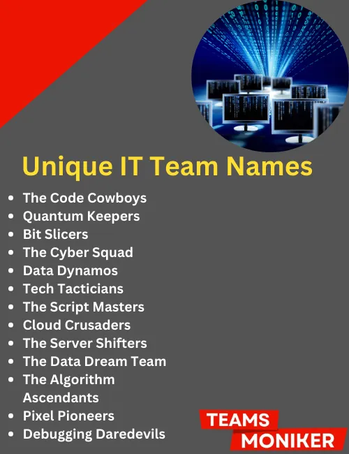 Unique it team names