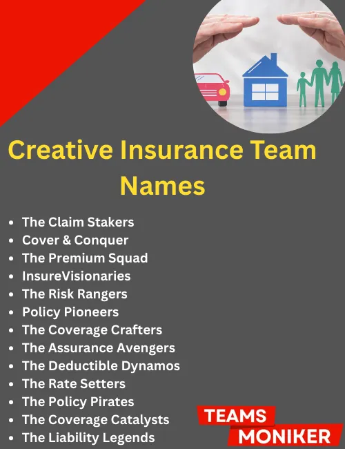 creative insurance team names