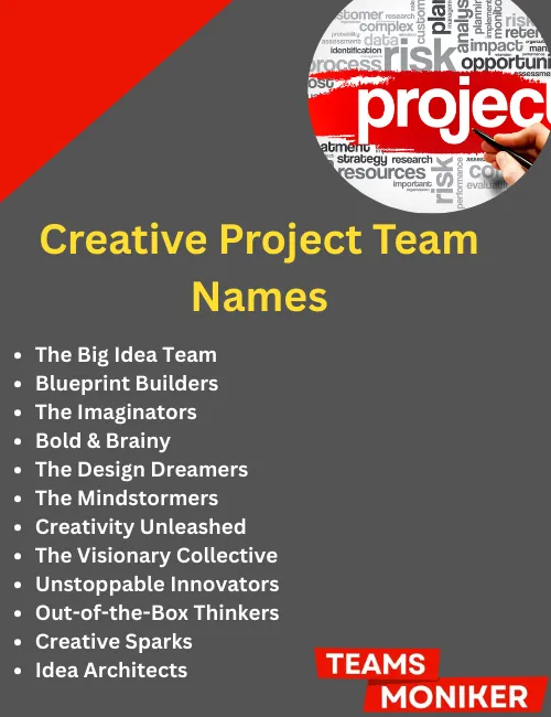 creative project team names