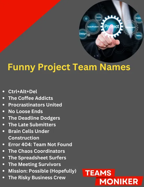 Funny project team names