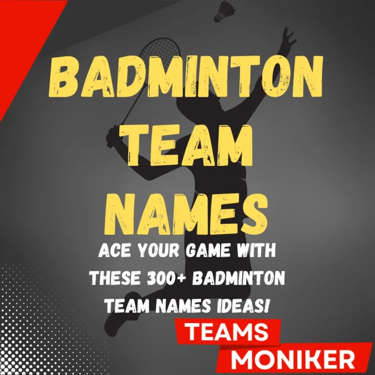 Badminton Team Names