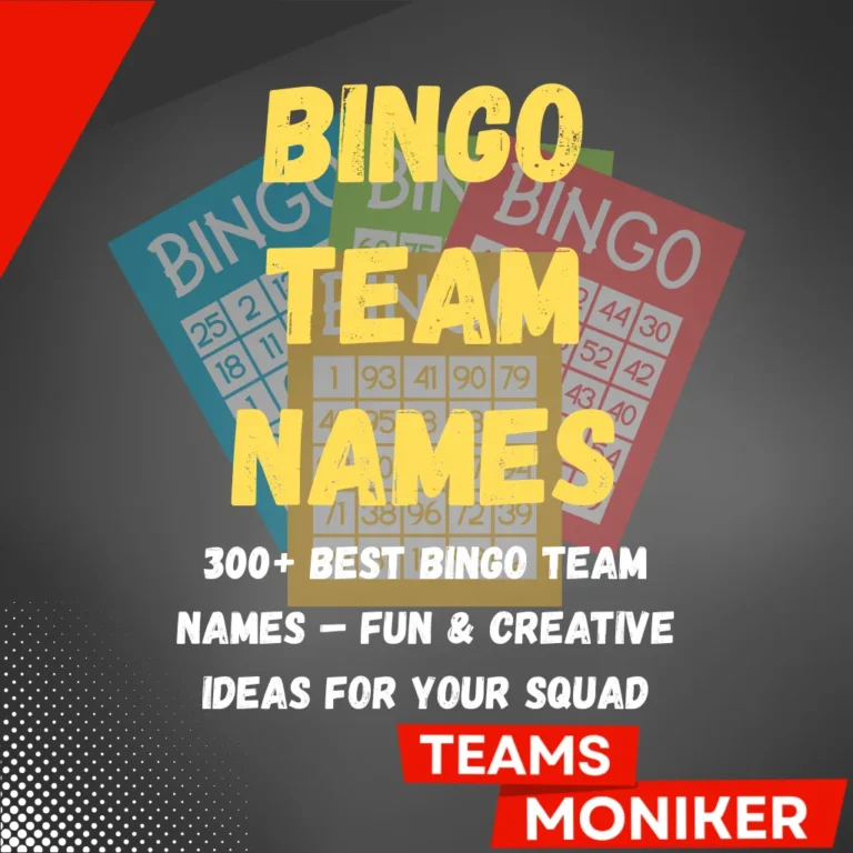 Bingo Team Names