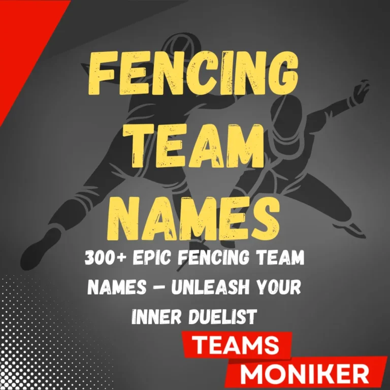 Fencing Team Names