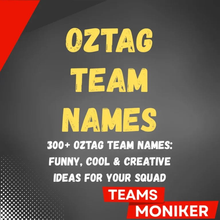 Oztag Team Names