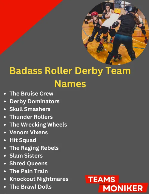 badass roller derby team names