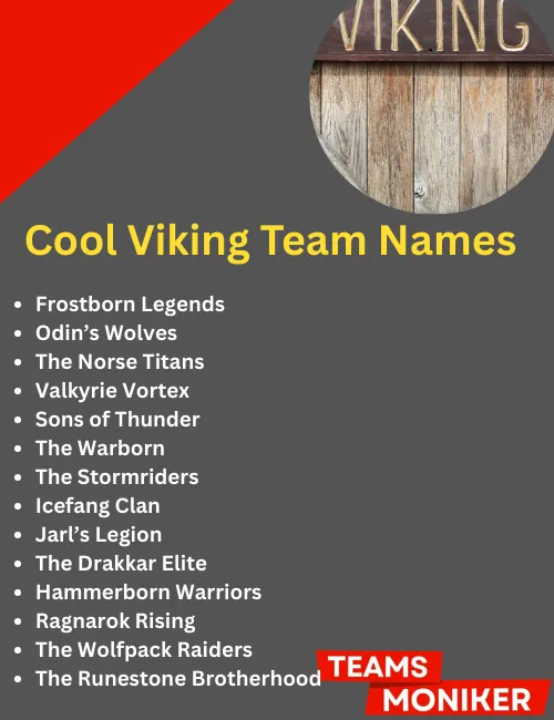 cool viking team names