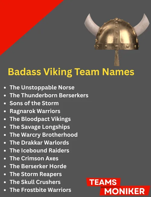 badass viking team names