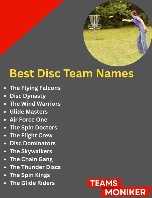 best disc team names
