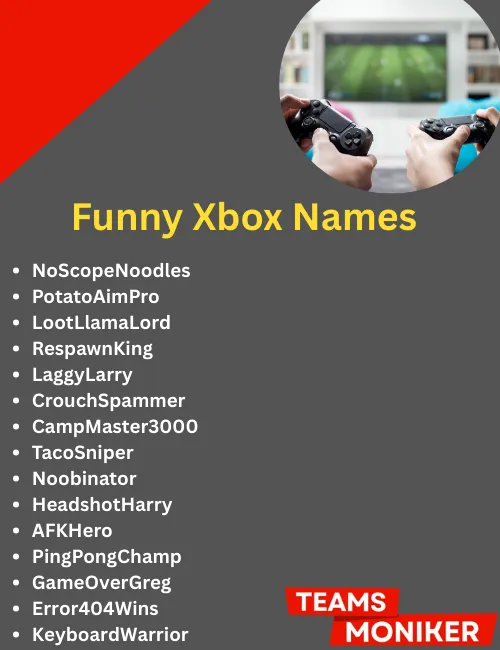 funny xbox names