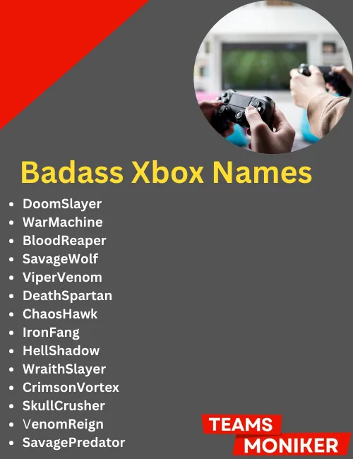 badass xbox names