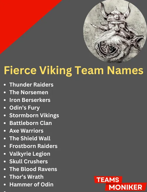 fierce viking team names