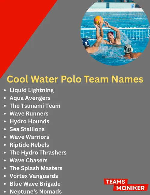 cool water polo team names