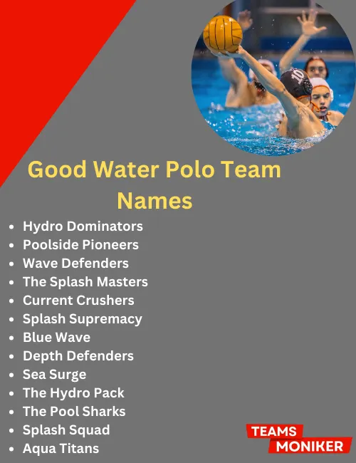 good water polo team names