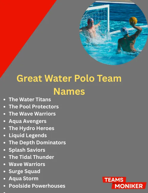 great water polo team names
