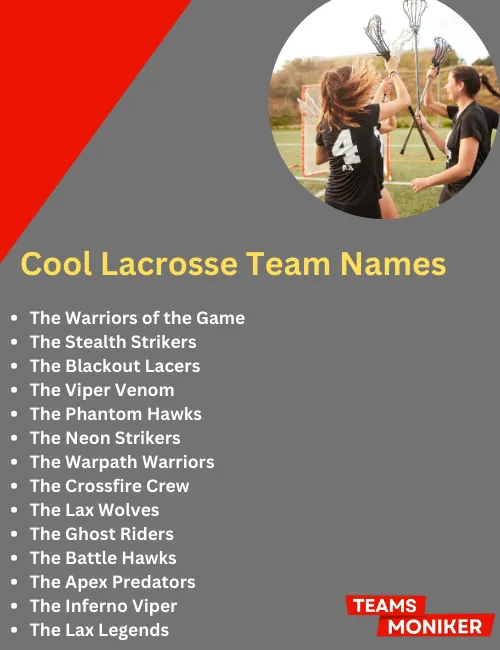 cool lacrosse team names