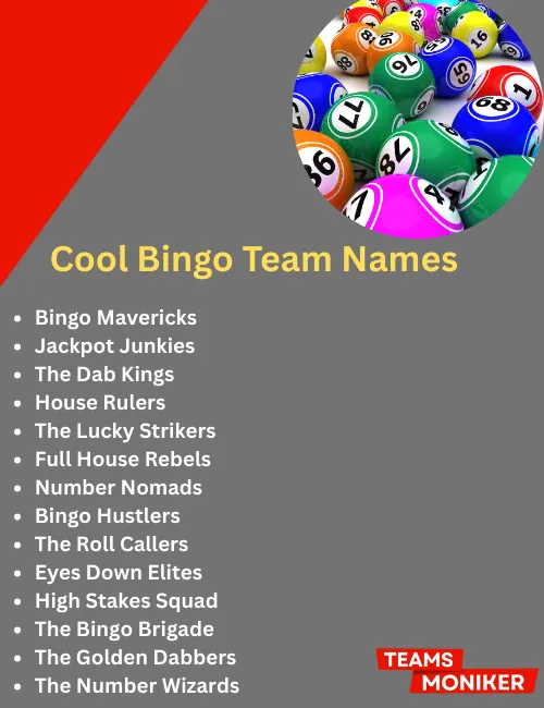 cool bingo team names