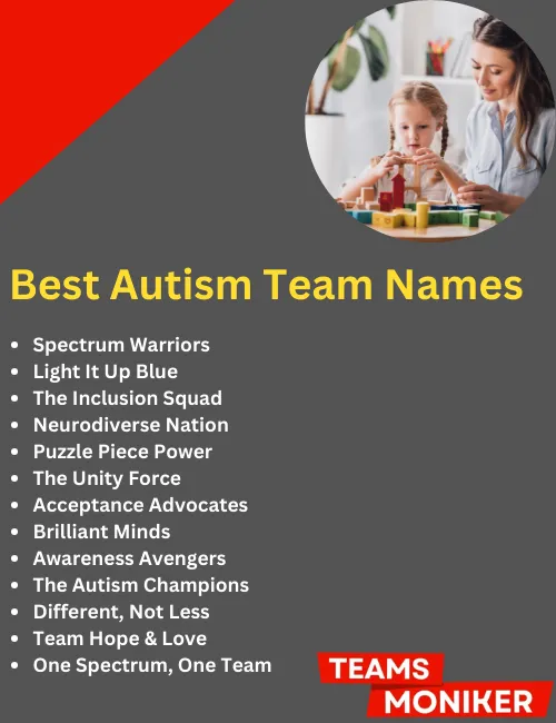 best autism team names