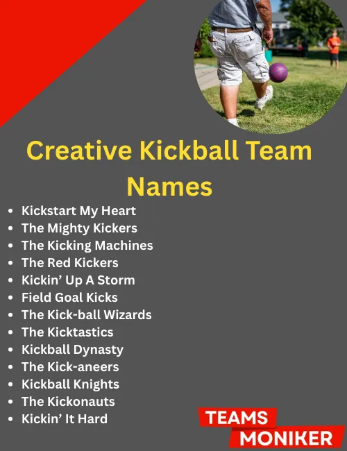 creative kickball team names