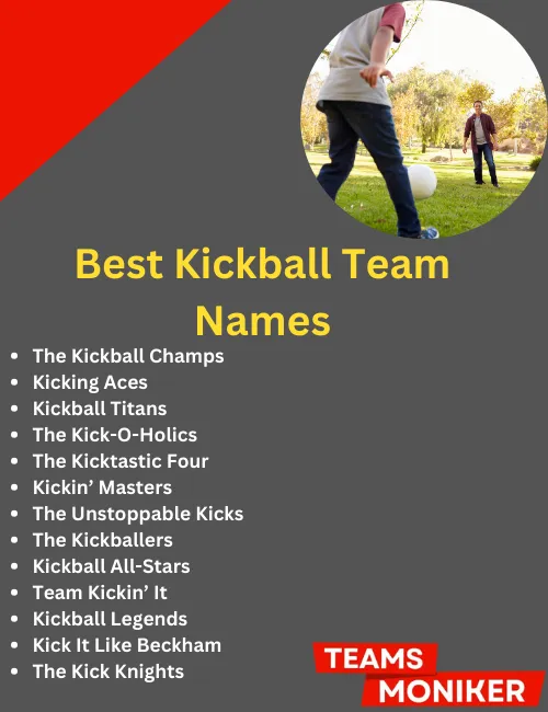 best kickball team names