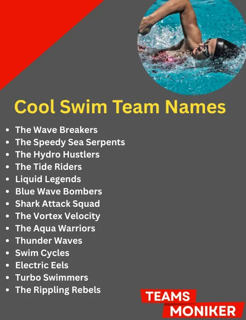 cool swim team names